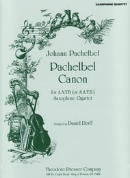 PACHELBEL CANON SAXOPHONE QUARTET cover Thumbnail